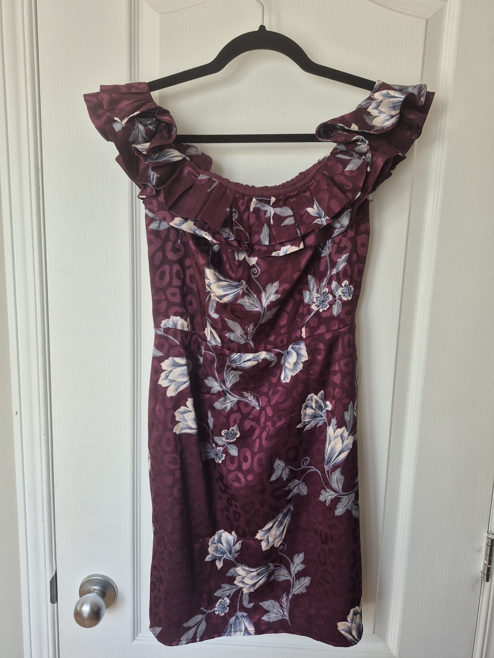 Wayf Off The Shoulder Floral Ruffle Dress